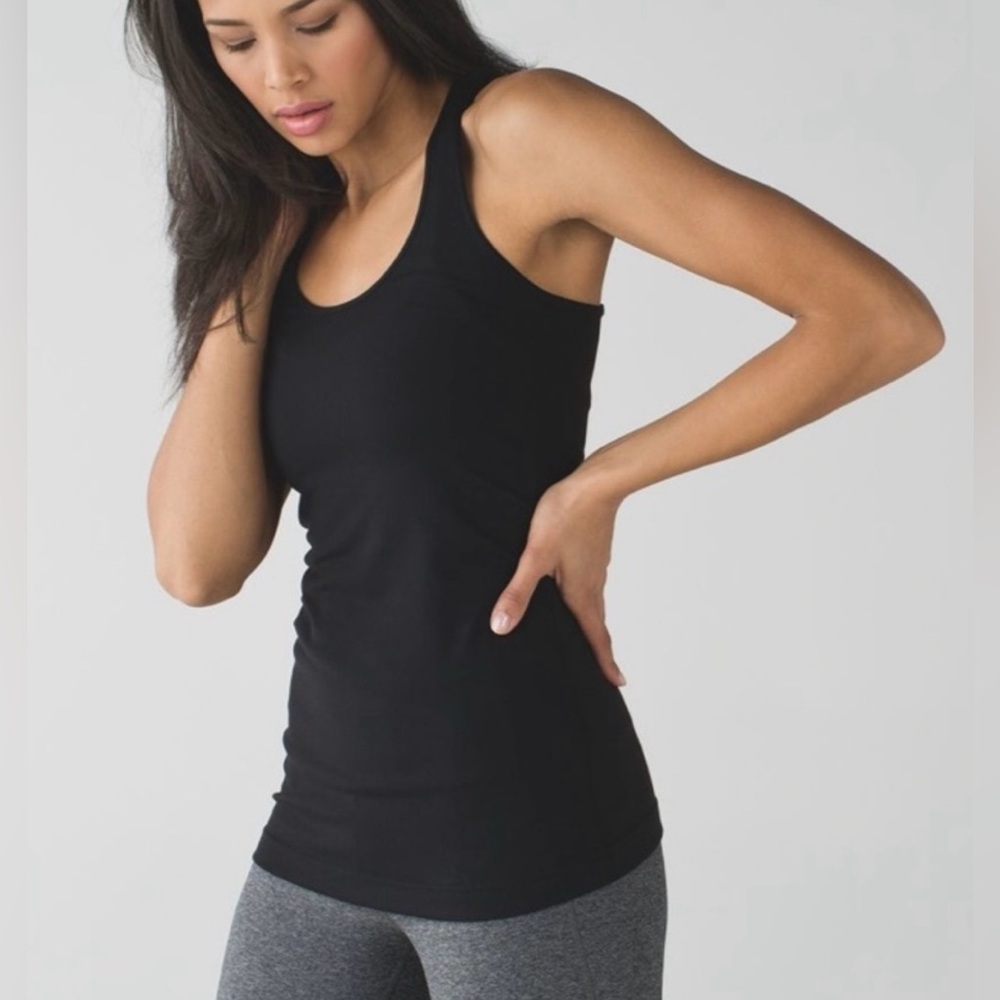 Lululemon Cool Racerback Black Tank Top